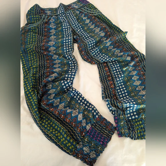 Koala Bay Vibrant Bright Colorful Boho Pantaloons Pants - Picture 2 of 7